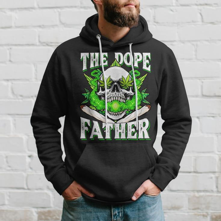 Dope Father Dopest Dad Papa Weed Cannabis Fathers Day Hoodie Gifts for Him