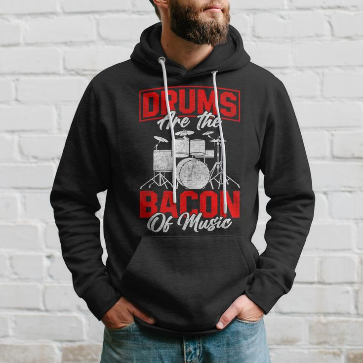 Drums Are The Bacon Of Music Bbq Meat Drumming Hoodie Gifts for Him