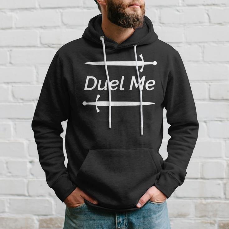 Duel Me Larp Historical European Martial Arts Sword Fighting Hoodie Gifts for Him