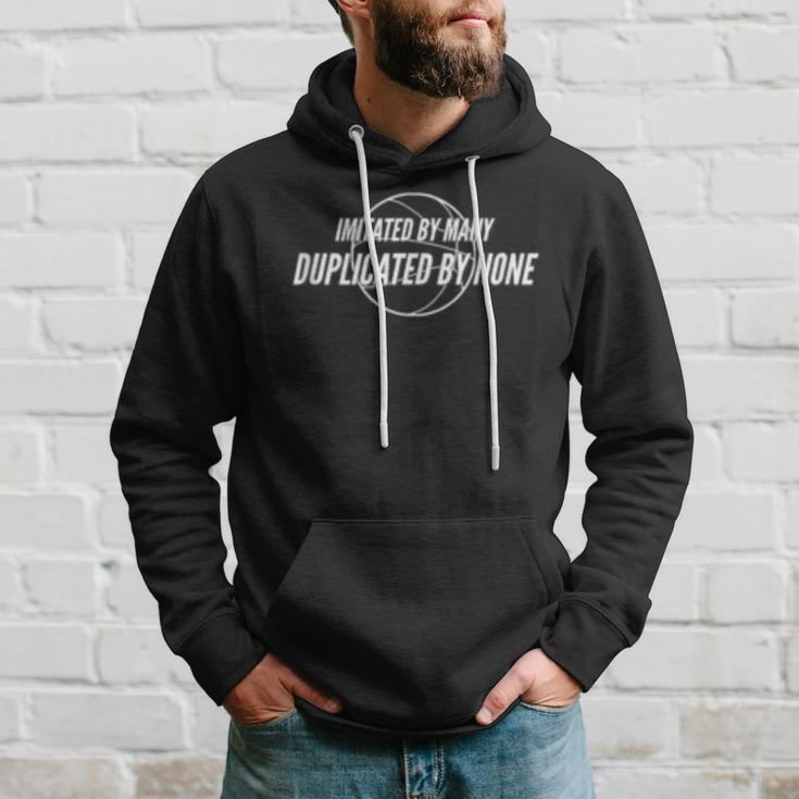 Duplicated By None Basketball Motivational Design Hoodie Gifts for Him