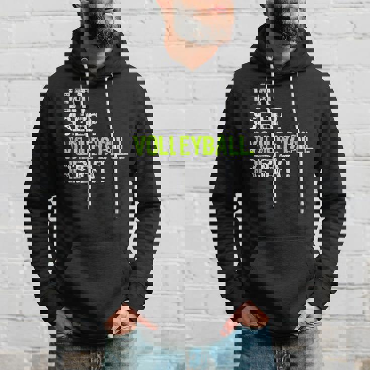 Eat Sleep Volleyball Repeat Cool Player Hoodie Gifts for Him