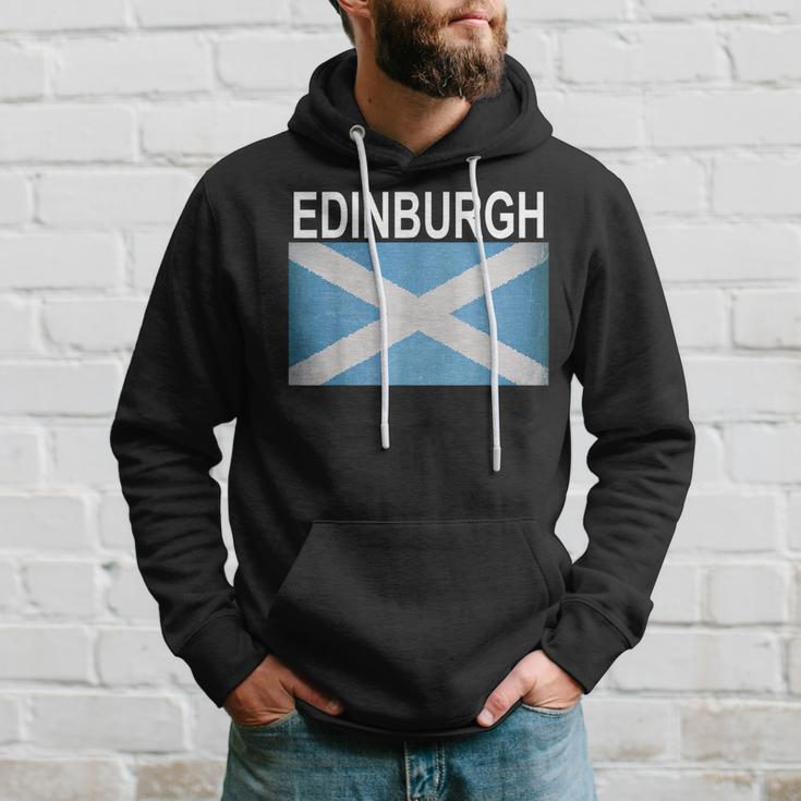 Edinburg Scotland Flag Artistic City Hoodie Gifts for Him