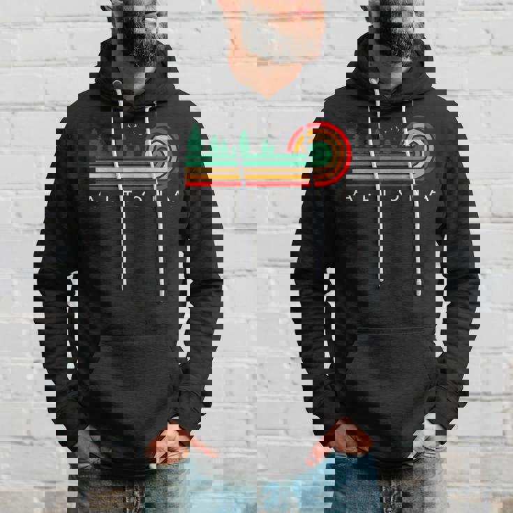 Evergreen Vintage Stripes Altona Nebraska Hoodie Gifts for Him