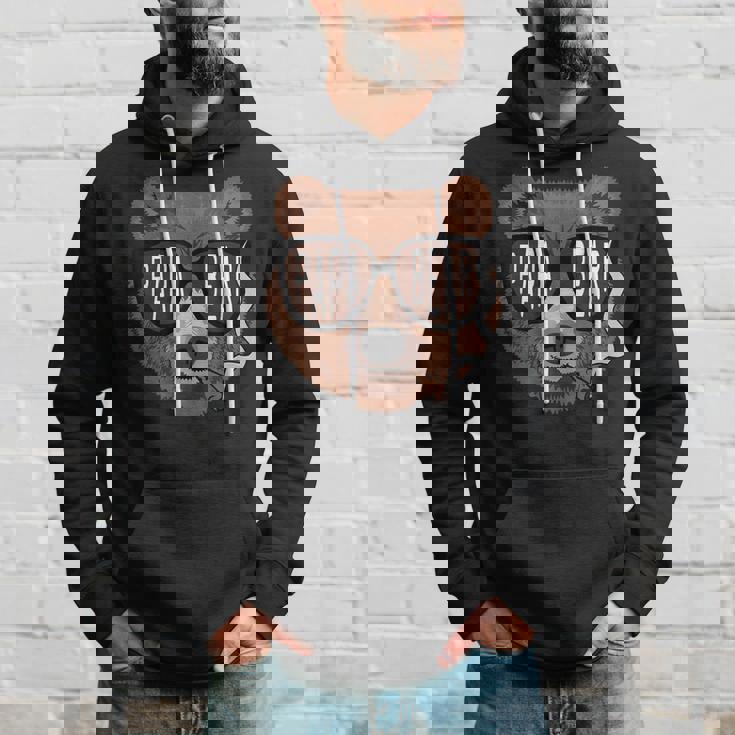 Fathers Day Funny Retro Vintage Dad Papa Bear Fathers Day Hoodie Gifts for Him