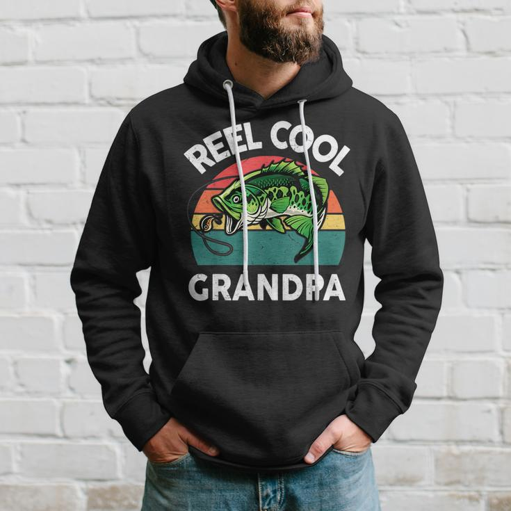 Fathers Day Gift Reel Cool Grandpa Dad Papa Pop-Pop Fishing Hoodie Gifts for Him
