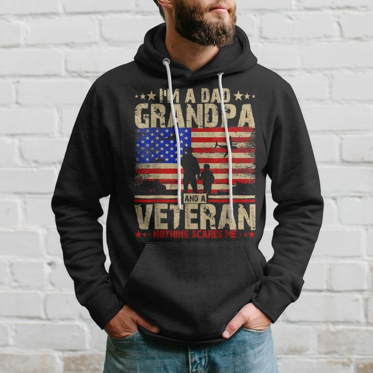Fathers Day | 4Th Of July | Im A Dad Grandpa And A Veteran Hoodie Gifts for Him