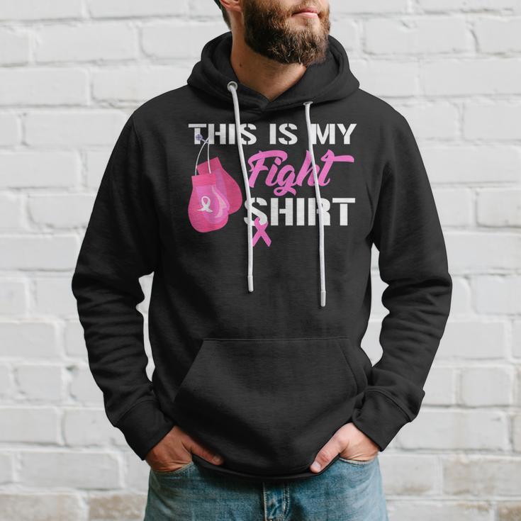 This Is My Fight Breast Cancer Fighter Pink Boxing Glove Hoodie Gifts for Him