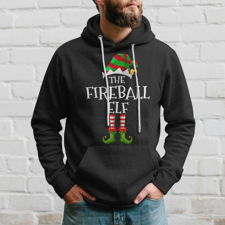 Fireball Elf Matching Family Group Christmas Party Hoodie Gifts for Him