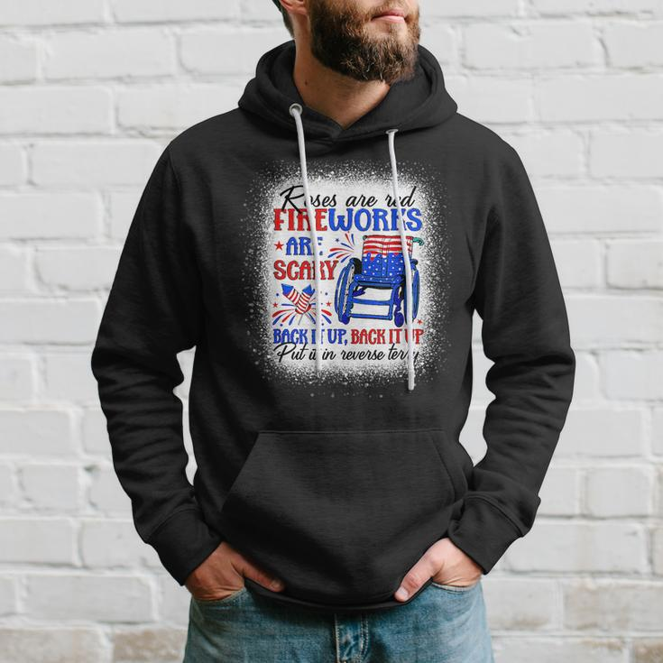 Fireworks Are Scary Back It Up Terry Flag Happy 4Th Of July Hoodie Gifts for Him