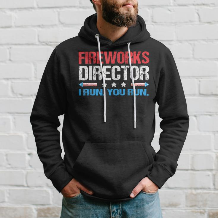 Fireworks Director - I Run You Run Funny 4Th Of July Hoodie Gifts for Him