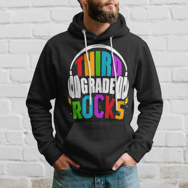 First Day Of 3Rd Grade Rocks Back To School Teacher Kids Hoodie Gifts for Him