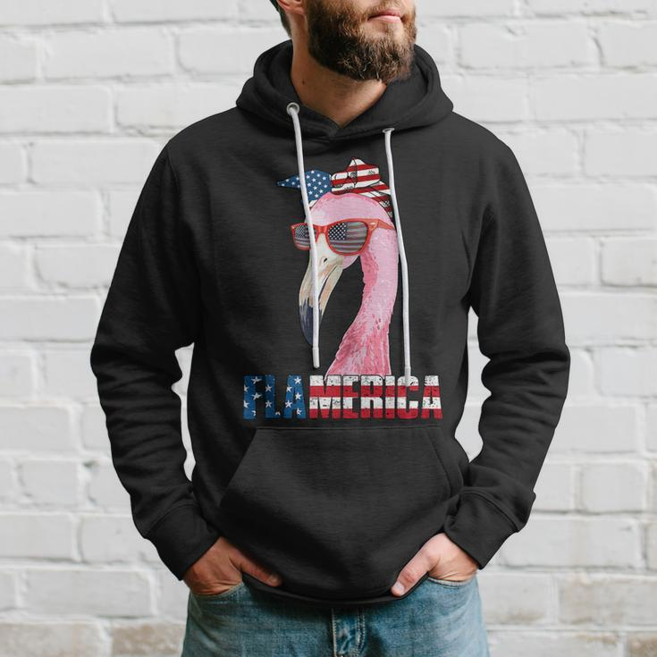 Flamingo 4Th Of July Flamerica Patriotic Hoodie Gifts for Him