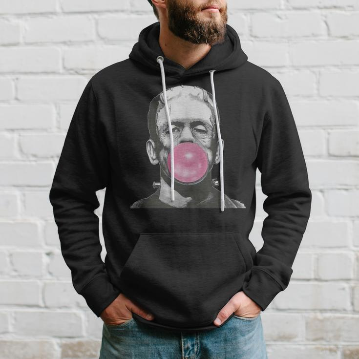 Frankenstein Monster With Pink Bubblegum Bubble Hoodie Gifts for Him