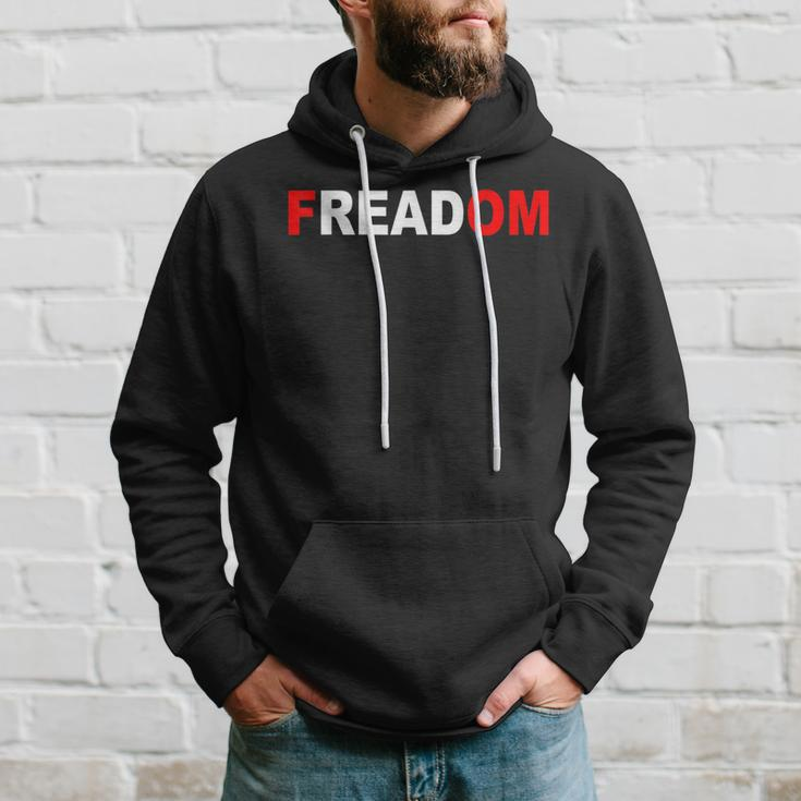Freadom For Book Lovers Bookworms Hoodie Gifts for Him
