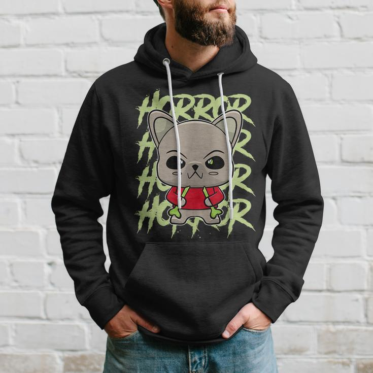 French Bulldog Anime Dog Horror Occult Horror Hoodie Gifts for Him