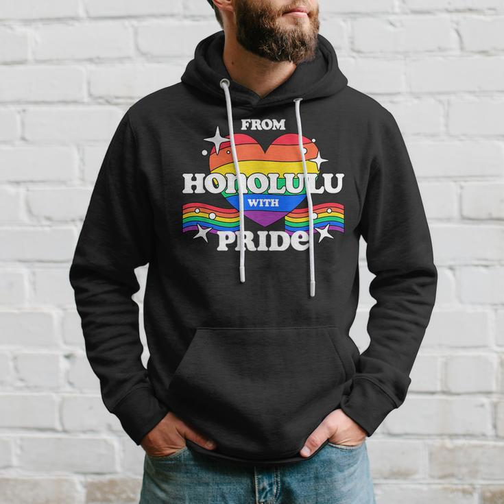 From Honolulu With Pride Lgbtq Gay Lgbt Homosexual Hoodie Gifts for Him