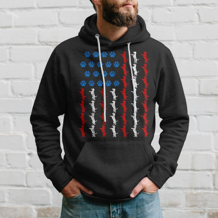 Funny 4Th Of July Us American Flag Dog Lovers Paw Patriotic Patriotic Funny Gifts Hoodie Gifts for Him