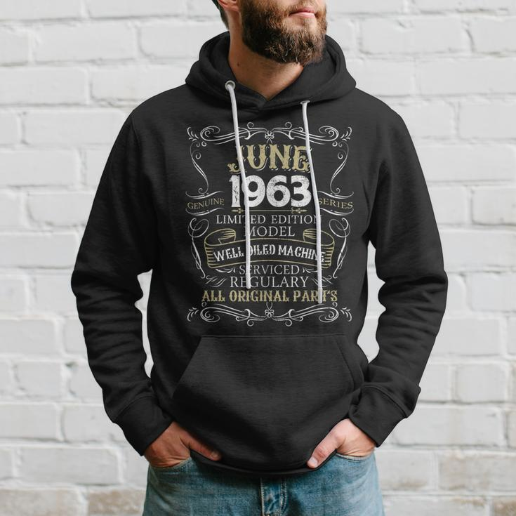 Funny 56Th Birthday Born In June 1963 56 Years Old Hoodie Gifts for Him