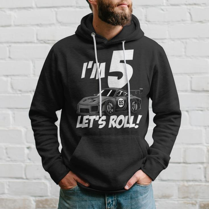 Funny 5Th Birthday Gift Boy Kid Race Car Driver 5 Years Old Driver Funny Gifts Hoodie Gifts for Him