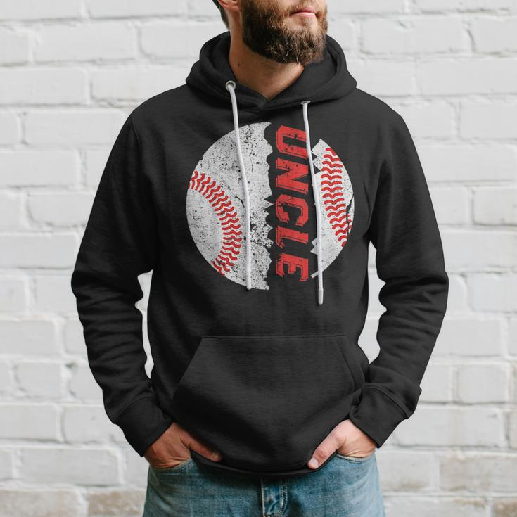 Funny Ball Uncle Softball Baseball Bday Graphic Fathers Day Hoodie Gifts for Him
