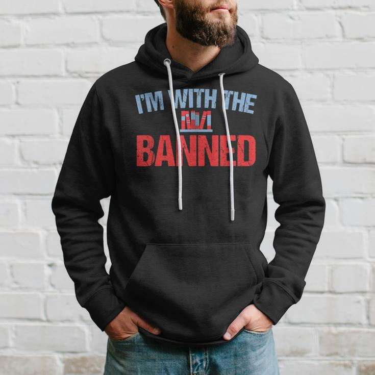 Funny Banned Books Im With The Banned Book Support Readers Hoodie Gifts for Him