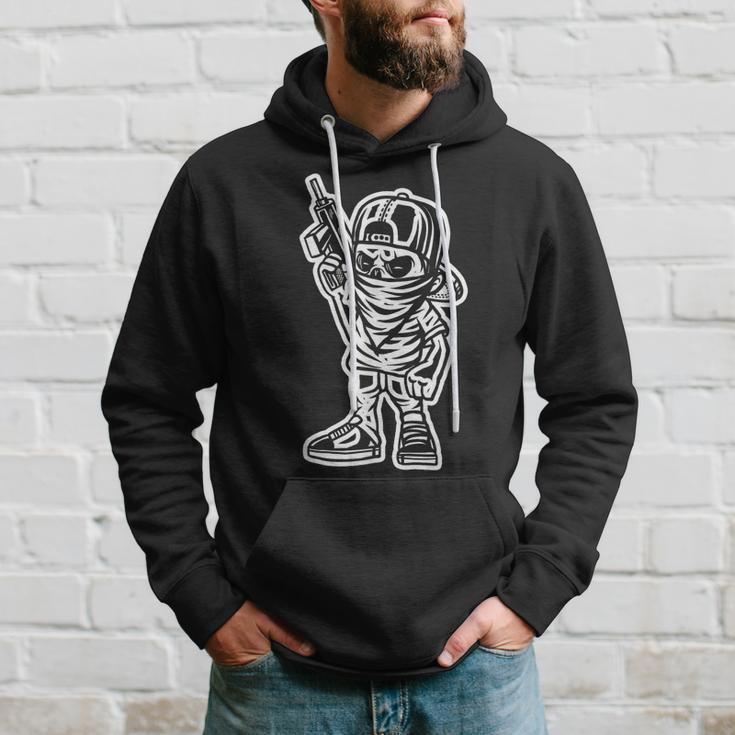 Funny Cartoon Character Badass With A Gun Gangster Chicano Hoodie Gifts for Him