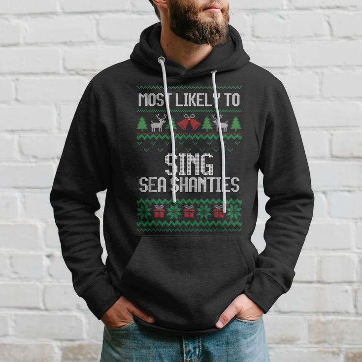 Christmas Ugly Sweater Family Dinner Sea Shanties Hoodie Gifts for Him