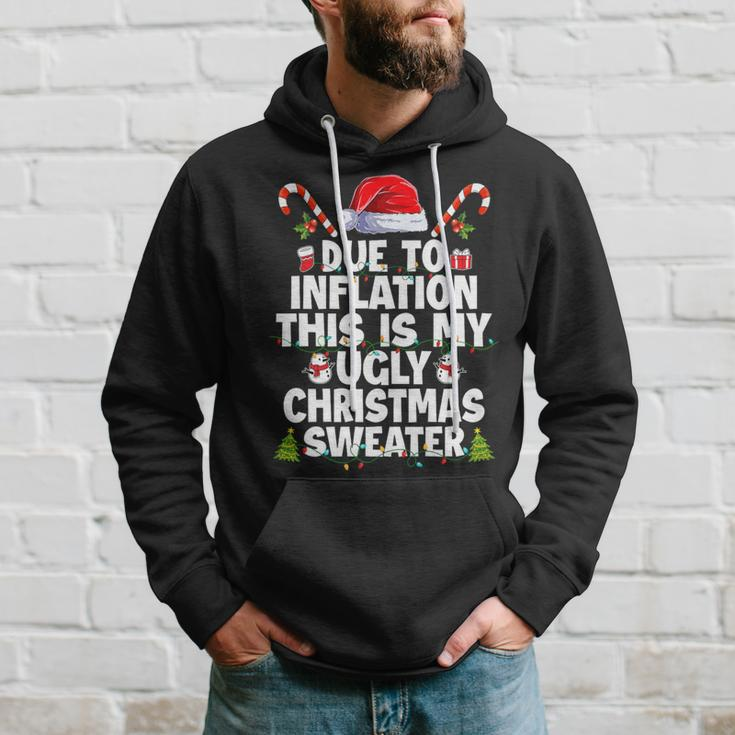 Family Due To Inflation Ugly Christmas Sweaters Hoodie Gifts for Him