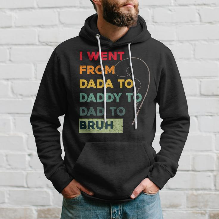 Funny Fishing Fathers Day From From Dada Daddy Dad Bruh Hoodie Gifts for Him