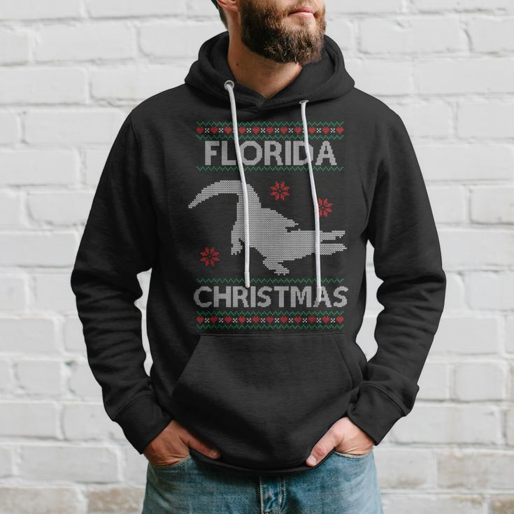 Florida Christmas Holiday Ugly Sweater Style Hoodie Gifts for Him
