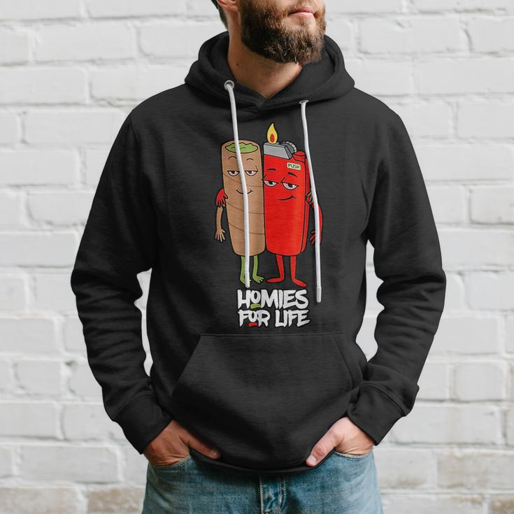 Funny Homies For Life Weed Marijuana Lover Hoodie Gifts for Him
