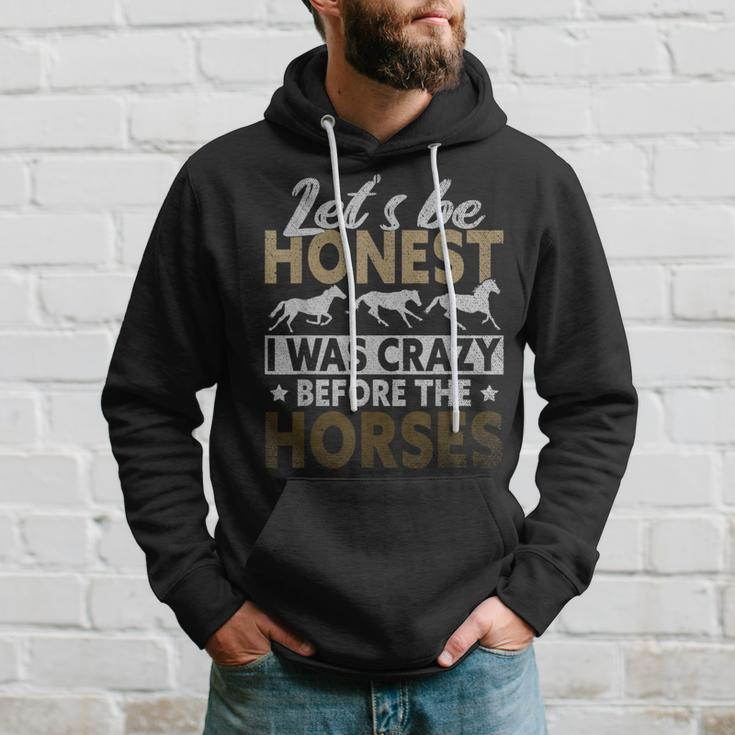 Funny Lets Be Honest I Was Crazy Before The Horses Gifts For Bird Lovers Funny Gifts Hoodie Gifts for Him