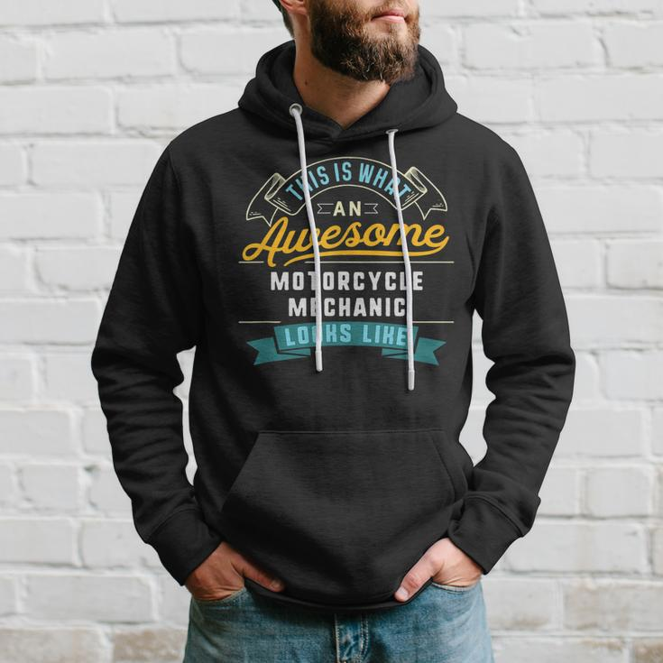 Funny Motorcycle Mechanic Awesome Job Occupation Hoodie Gifts for Him