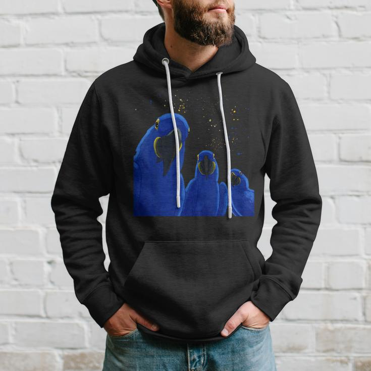 Funny Parrots Birds Hyacinth Macaw Hoodie Gifts for Him