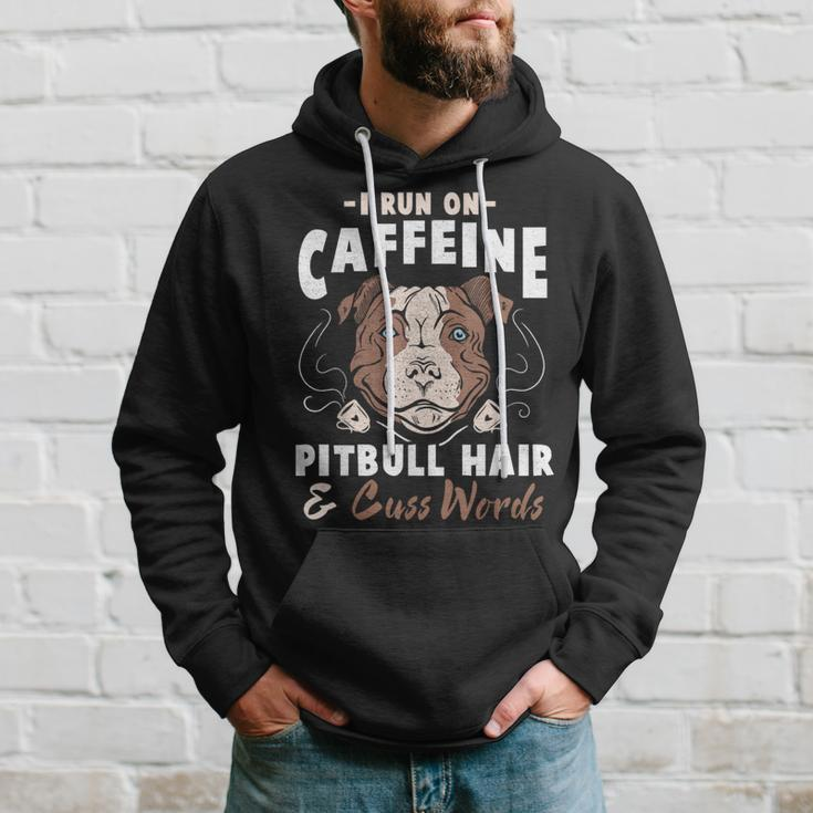 Pitbull Hair And Caffeine Pit Bull Fans Hoodie Gifts for Him