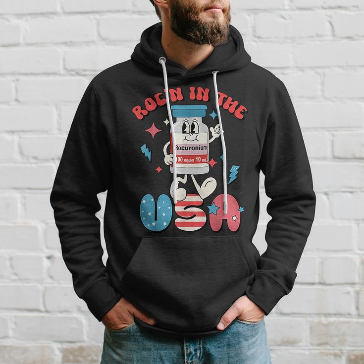 Funny Retro Vial Rocn In The Usa Happy 4Th Of July Vibes Usa Funny Gifts Hoodie Gifts for Him
