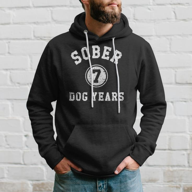 Funny Sober Gift Sober 7 Dog Years Anti Drug And Alcohol Hoodie Gifts for Him