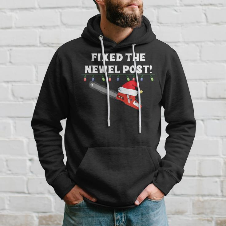Ugly Christmas Sweater Party Idea Fixed The Newel Post Hoodie Gifts for Him