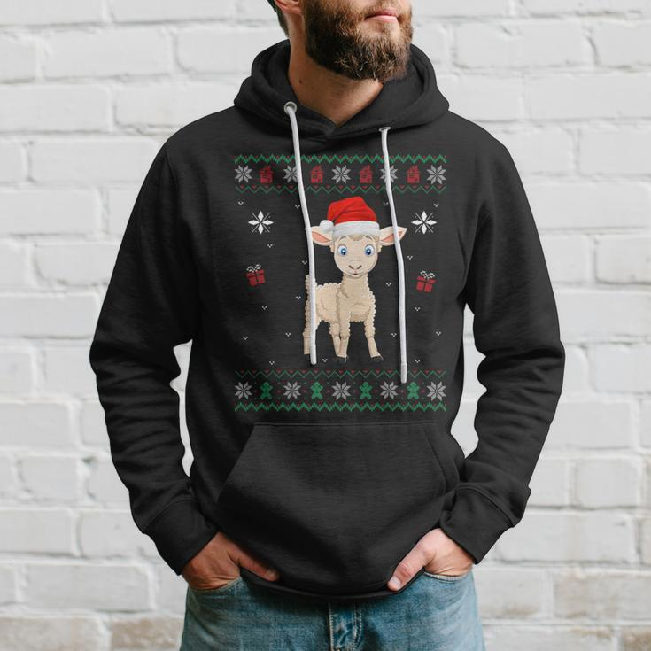 Ugly Xmas Sweater Style Matching Sheep Christmas Hoodie Gifts for Him