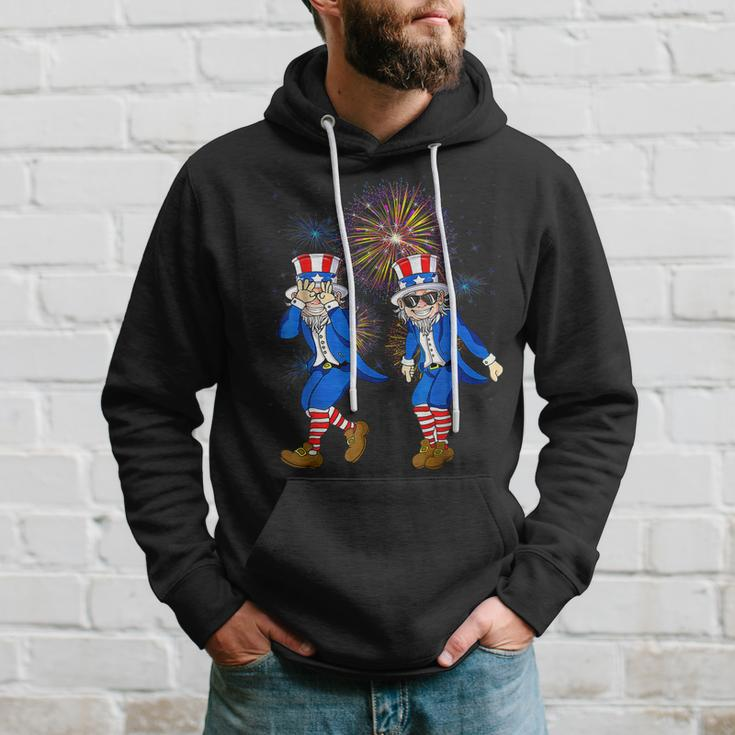 Funny Uncle Sam Griddy Cool 4Th Of July Independence Day Hoodie Gifts for Him