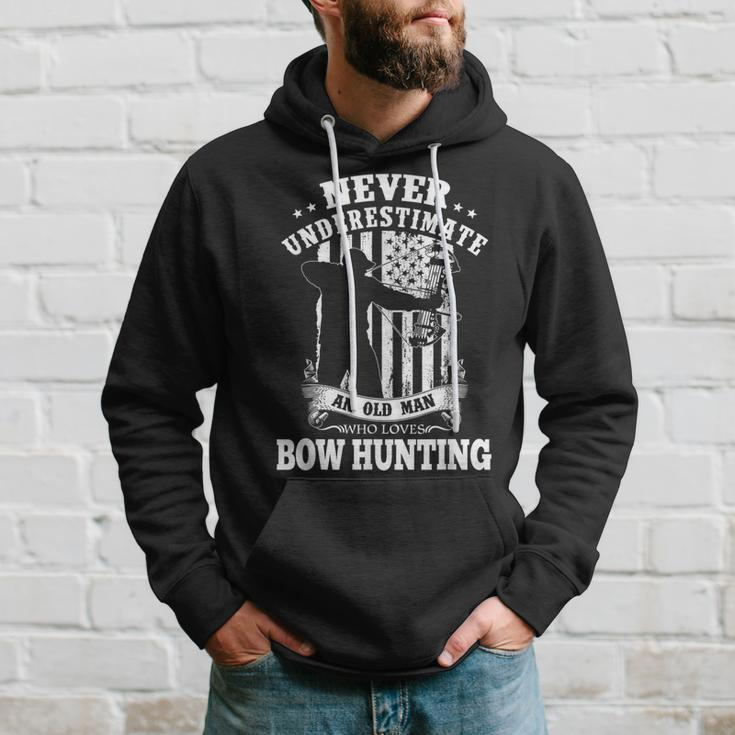 Never Underestimate An Archery Bow Hunting Man Hoodie Gifts for Him