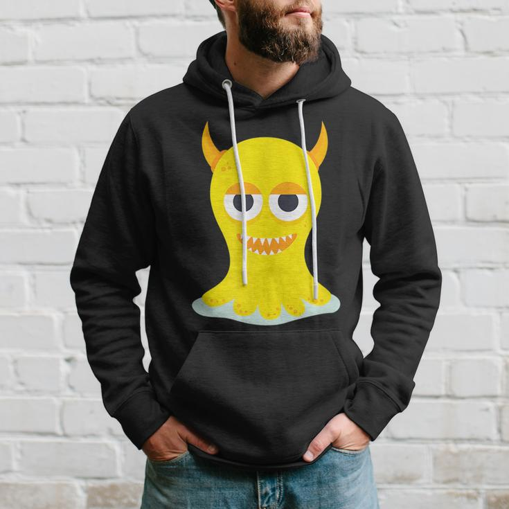Funny Yellow Scary Monster Hoodie Gifts for Him