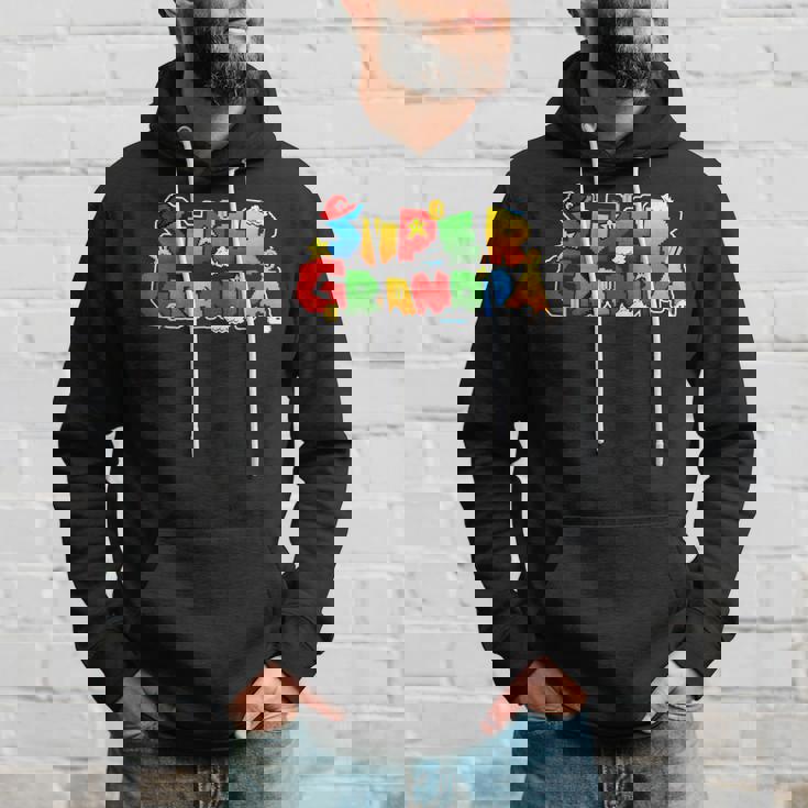 Gamer Super Grandpa Gamer For Grandpa Hoodie Gifts for Him