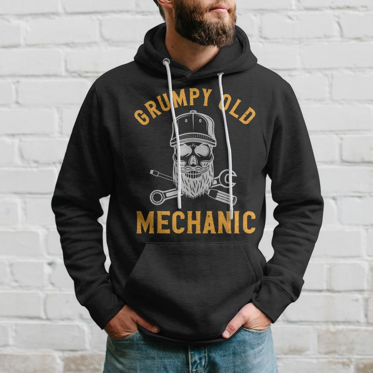Garage Automechanic Car Guy Grumpy Old Mechanic Gift For Mens Hoodie Gifts for Him