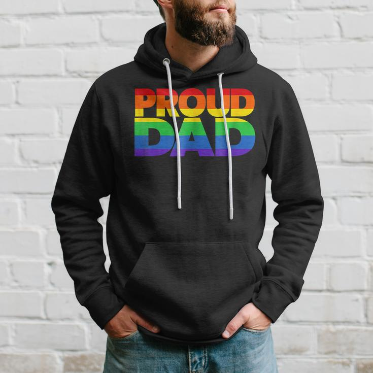 Gay Pride Proud Dad Lgbt Parent Fathers Day Hoodie Gifts for Him