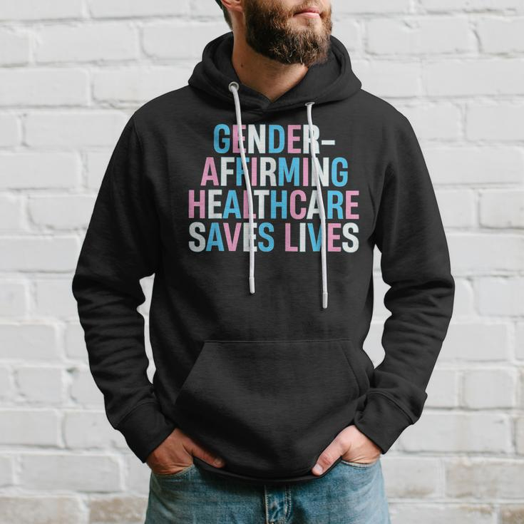 Gender Affirming Healthcare Saves Lives Trans Human Rights Hoodie Gifts for Him