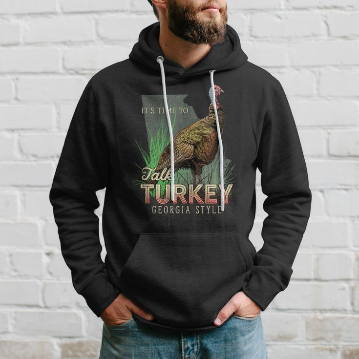 Georgia Turkey Hunting Time To Talk Turkey Hoodie Gifts for Him