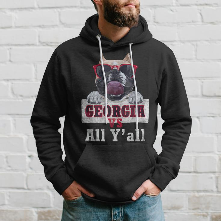 Georgia Vs All Yall | Funny Vintage Bulldog Hoodie Gifts for Him