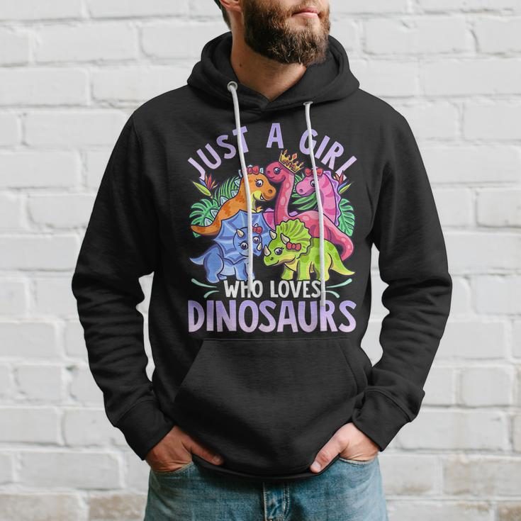 Girl Dinosaurs Pink Girl Loves Dinosaurs Hoodie Gifts for Him