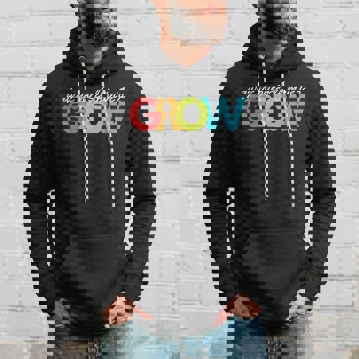 Give Yourself Time To Grow Inspirational Motivational Growth Motivational Funny Gifts Hoodie Gifts for Him